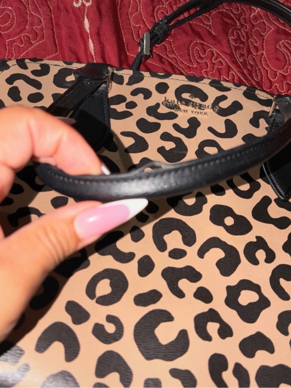 Kate Spade - Leopard Print Satchel Handbag - Picture 5 of 5